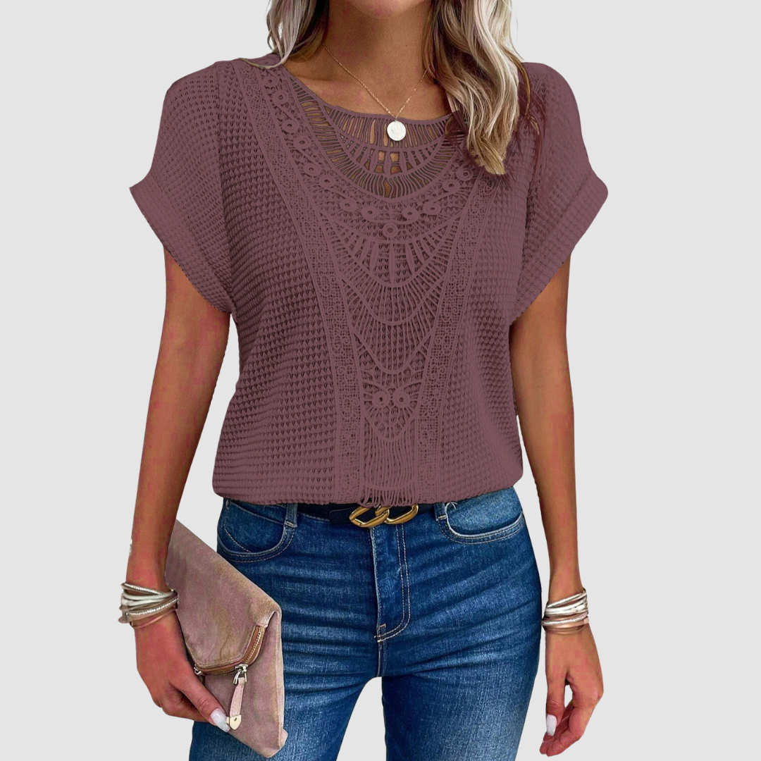 Sophie | Top in Pizzo Chic