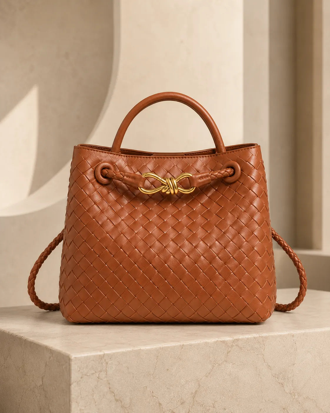 Valeria | Borsa Intrecciata con Manico Superiore
