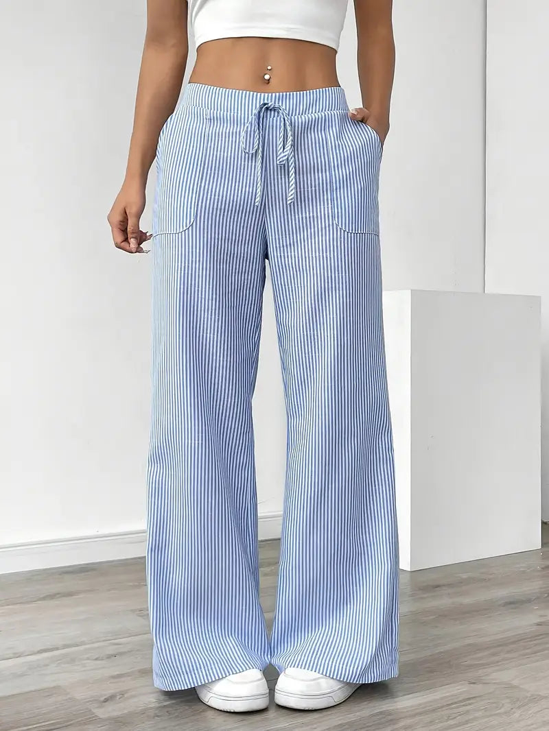 Elise | Pantaloni a Righe Rilassati