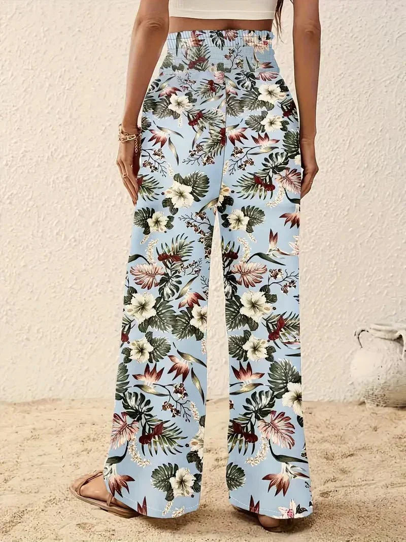 Alexa | Pantaloni Eleganti Floreali