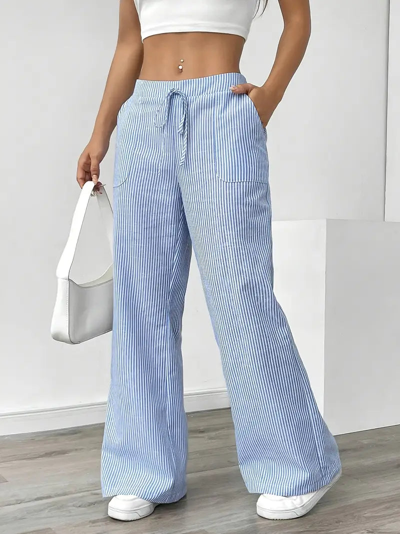 Elise | Pantaloni a Righe Rilassati