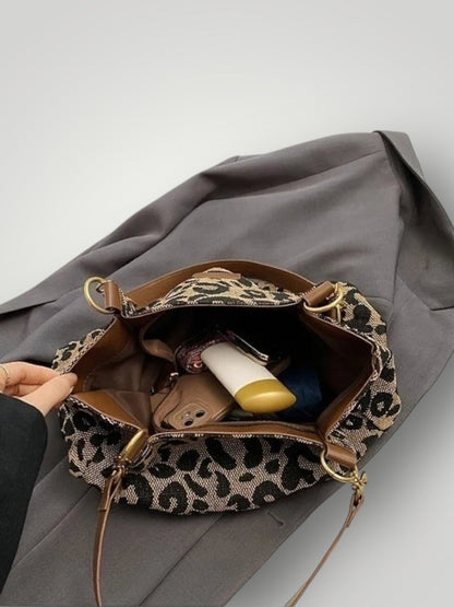 Leonara | Borsa a Tracolla con Stampa Leopardata
