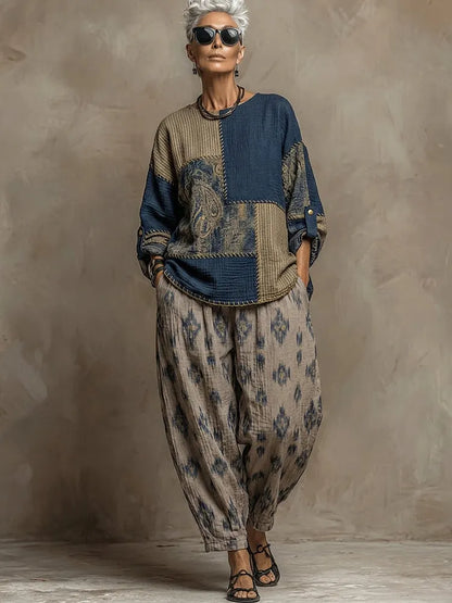 Paloma | Completo Top Paisley e Pantaloni