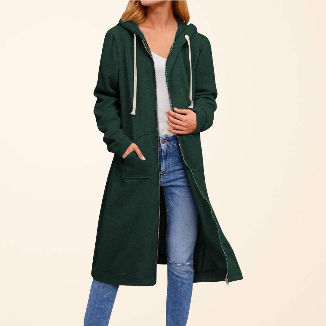 BRIXLEY | Cardigan Lungo con Zip