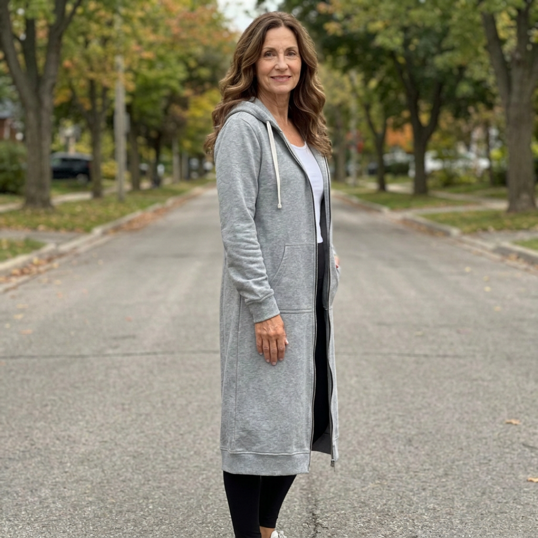 BRIXLEY | Cardigan Lungo con Zip