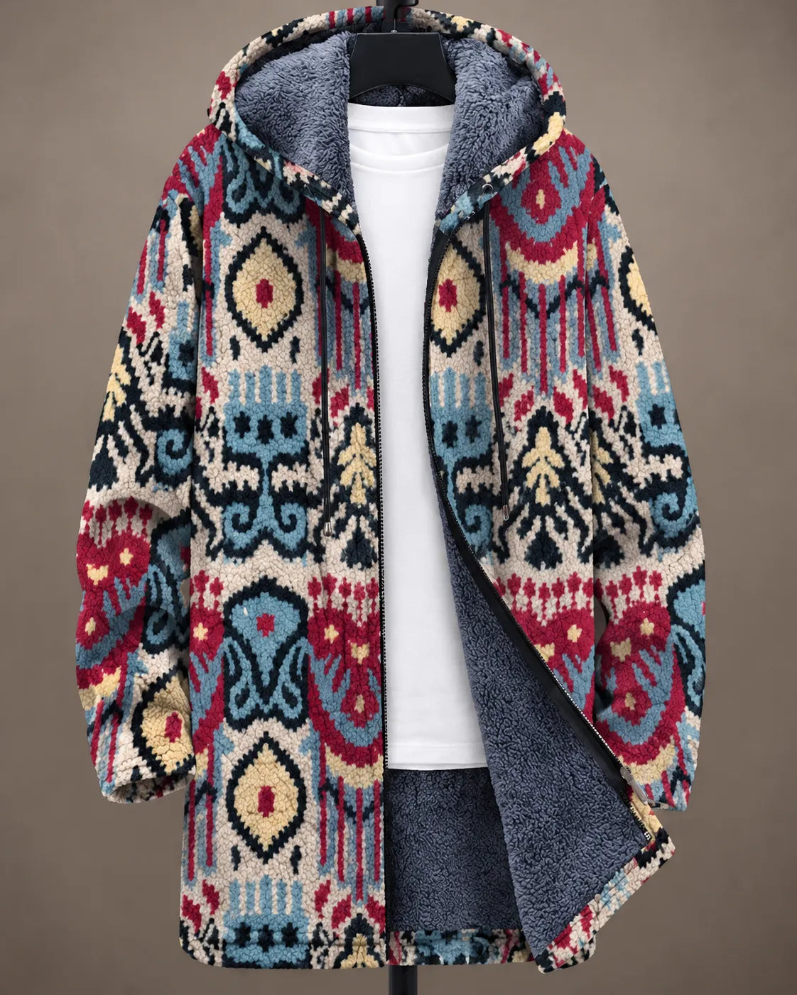 Amara | Giacca con Cappuccio Mosaico Heritage
