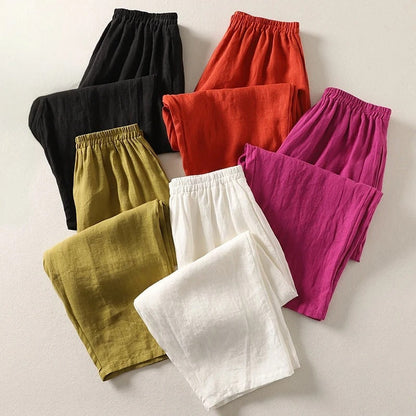 Lisette | Pantaloni a Gamba Larga Rilassati