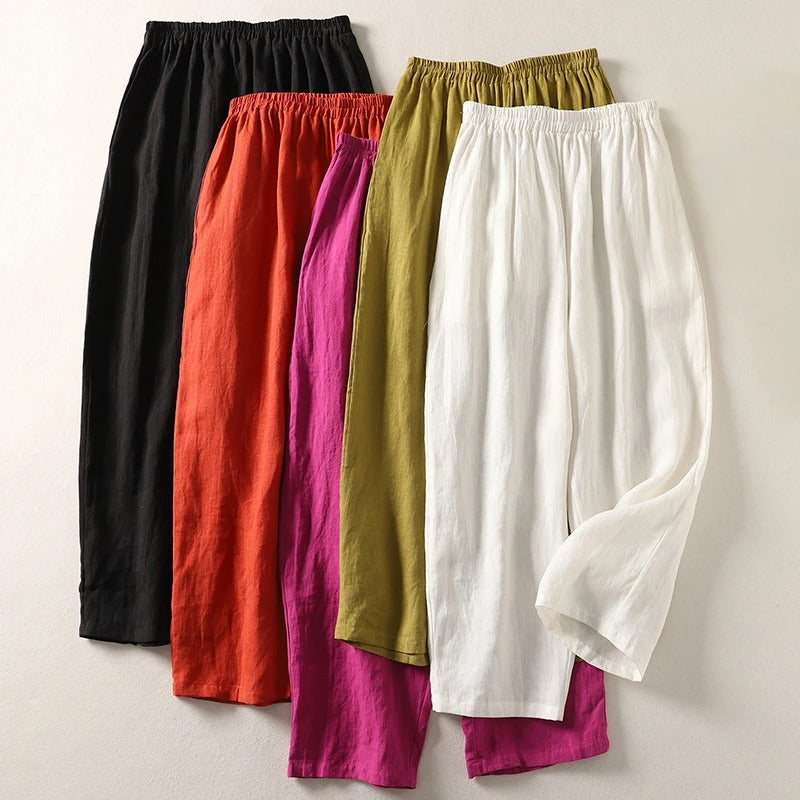 Lisette | Pantaloni a Gamba Larga Rilassati