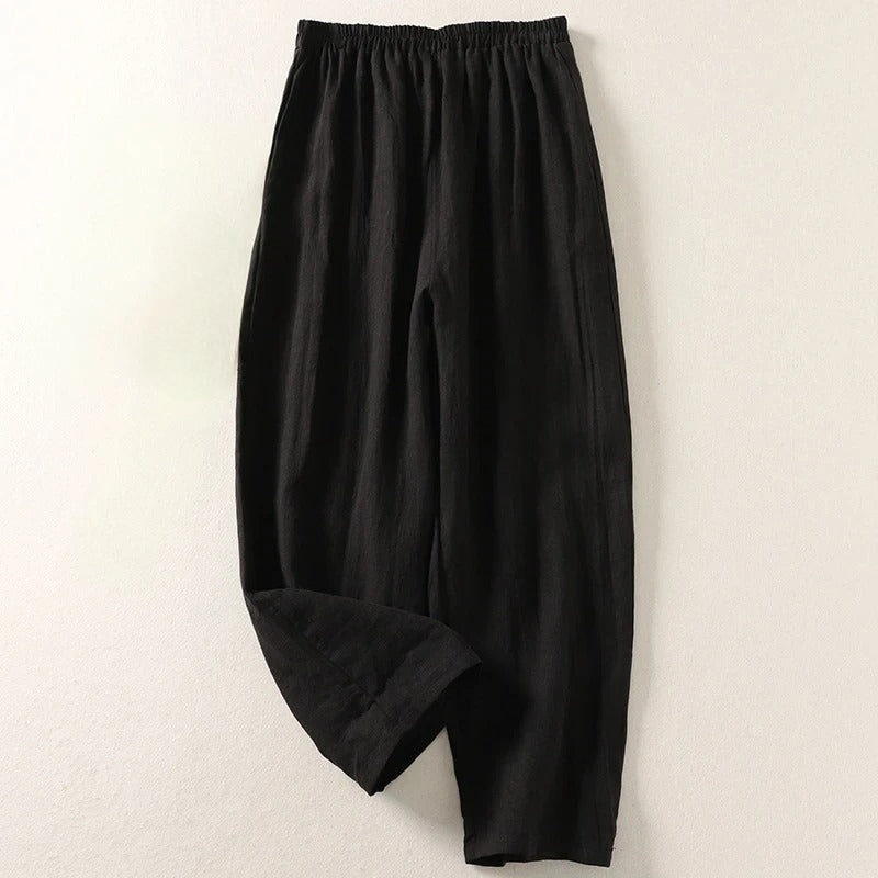 Lisette | Pantaloni a Gamba Larga Rilassati