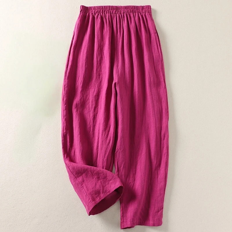 Lisette | Pantaloni a Gamba Larga Rilassati