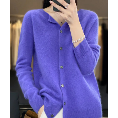 Mercy | Cardigan con Collo Rotondo