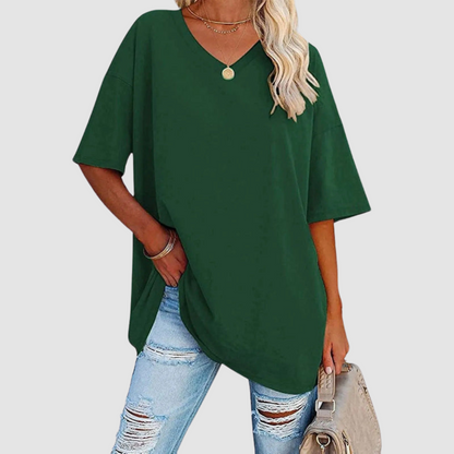 Gabrielle | T-Shirt Elegante con Scollo a V