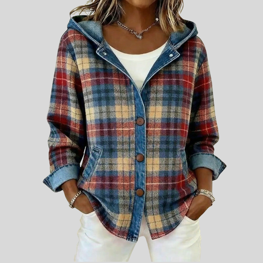Hildred | Shacket a Quadri con Cappuccio