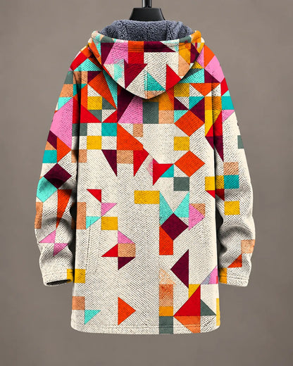 Eliana Artful | Giacca con Cappuccio Stampa Artistica