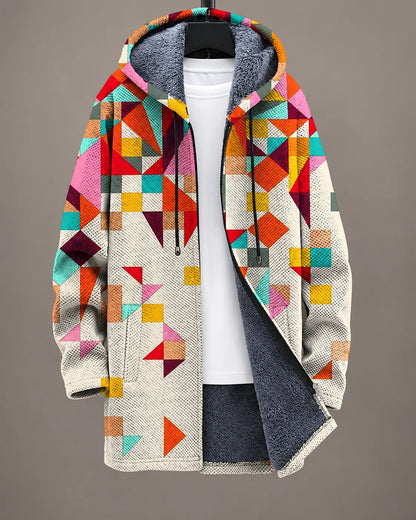 Eliana Artful | Giacca con Cappuccio Stampa Artistica