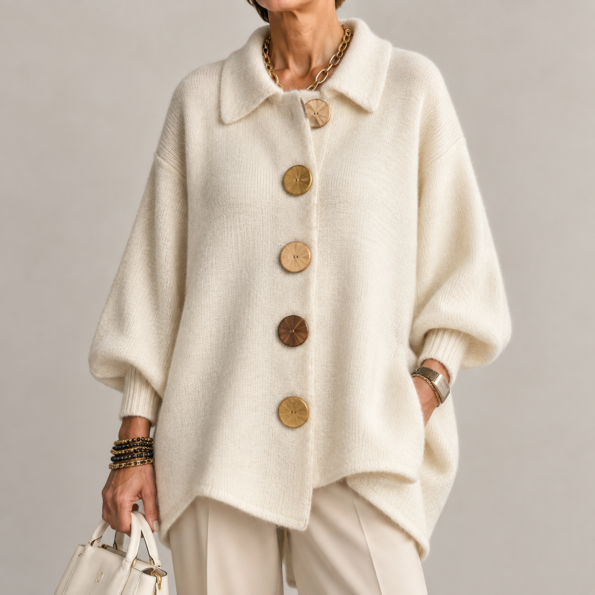 Ardelle | Cardigan Oversize con Collo
