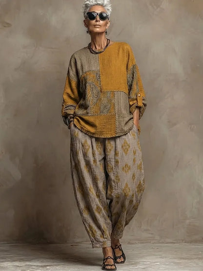 Paloma | Completo Top Paisley e Pantaloni
