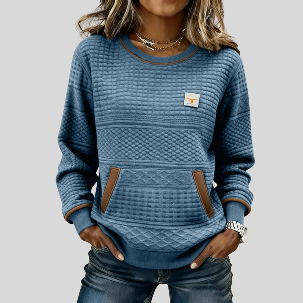 Noelle | Felpa Girocollo Colorblock