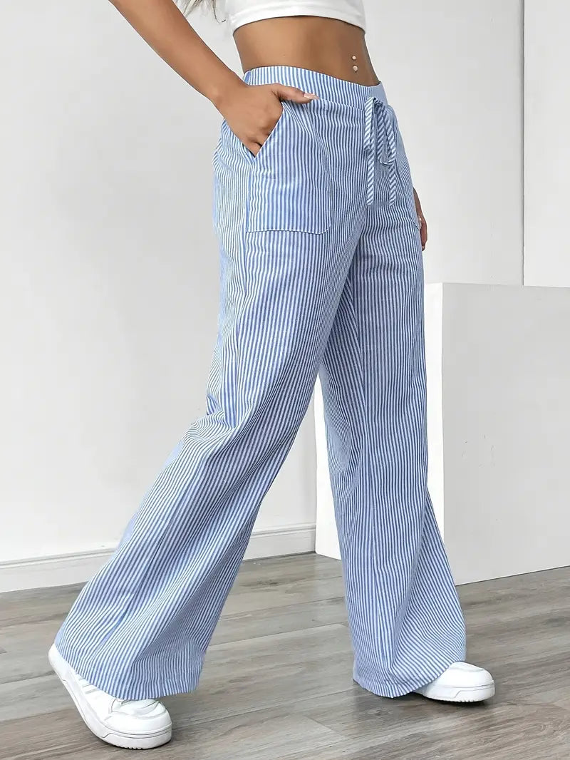 Elise | Pantaloni a Righe Rilassati