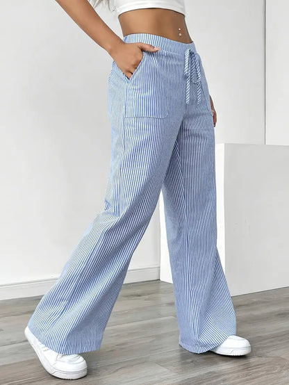 Elise | Pantaloni a Righe Rilassati