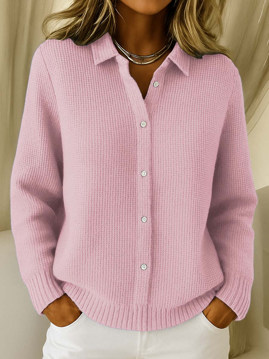 Cardigan Morbido a Maniche Lunghe Classico