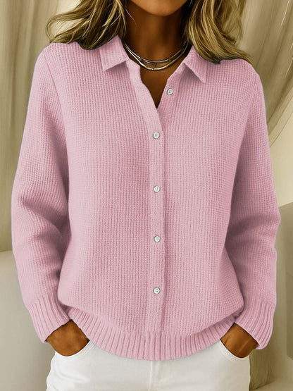 Cardigan Morbido a Maniche Lunghe Classico