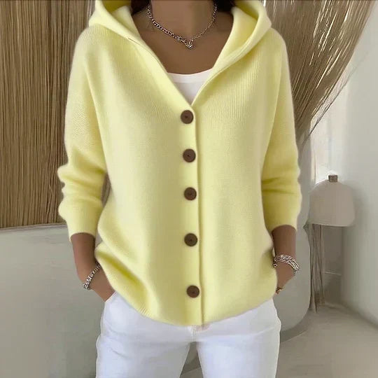 Zoé | Cardigan a Maglia Morbida con Cappuccio