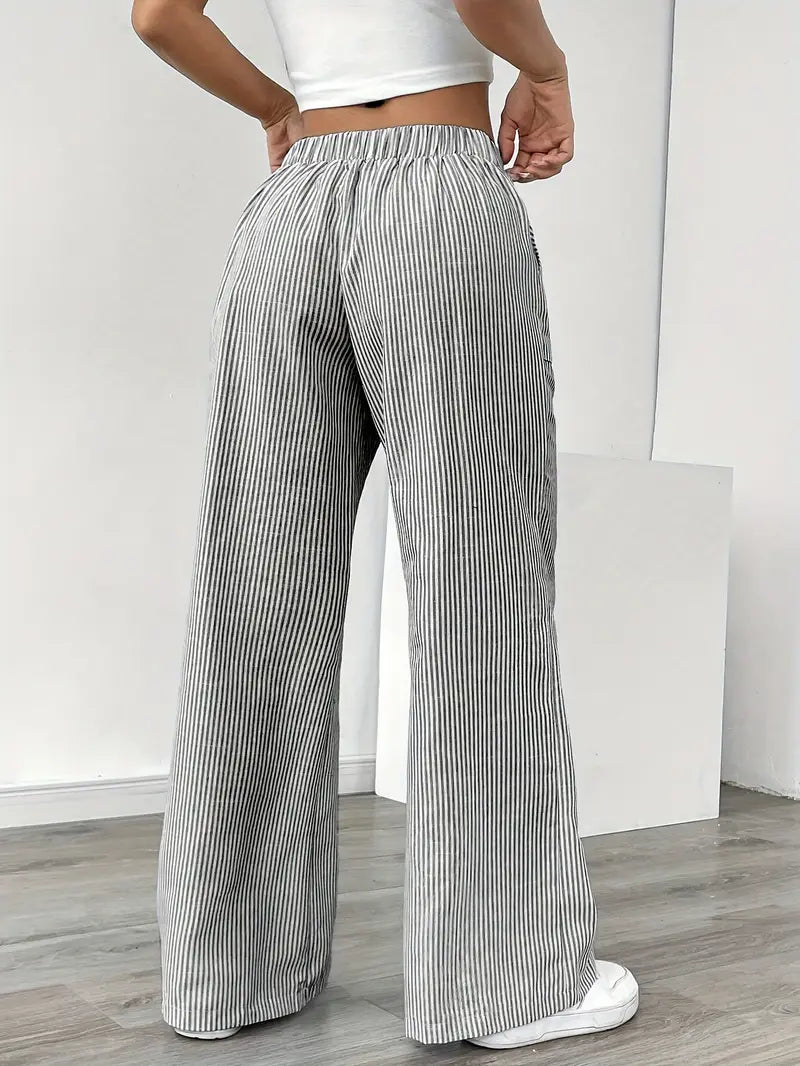 Elise | Pantaloni a Righe Rilassati