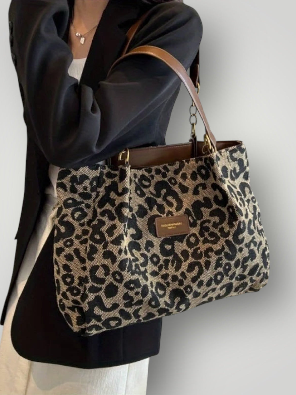 Leonara | Borsa a Tracolla con Stampa Leopardata