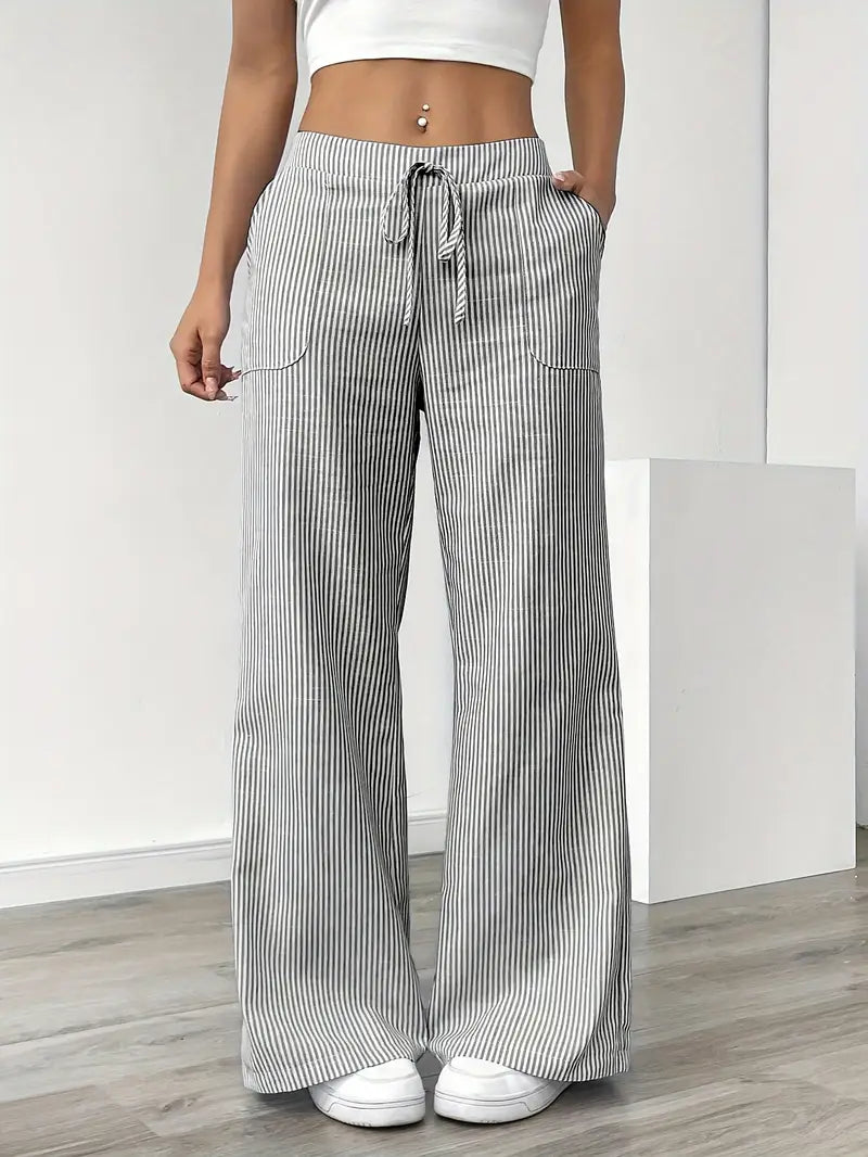 Elise | Pantaloni a Righe Rilassati