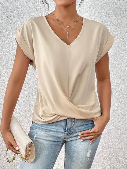 Cleo | T-Shirt Classica con Scollo a V