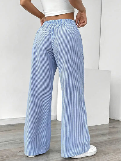 Elise | Pantaloni a Righe Rilassati