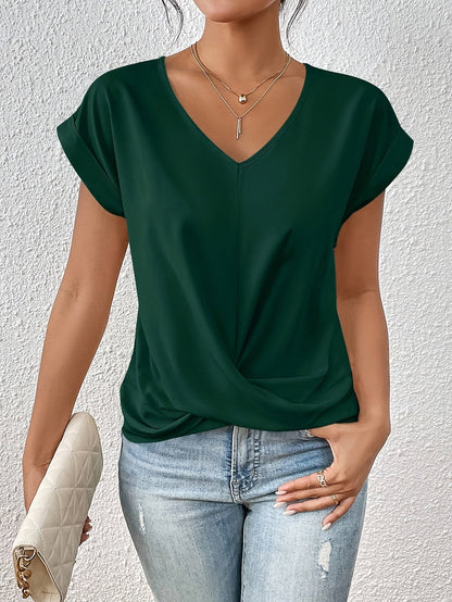Cleo | T-Shirt Classica con Scollo a V