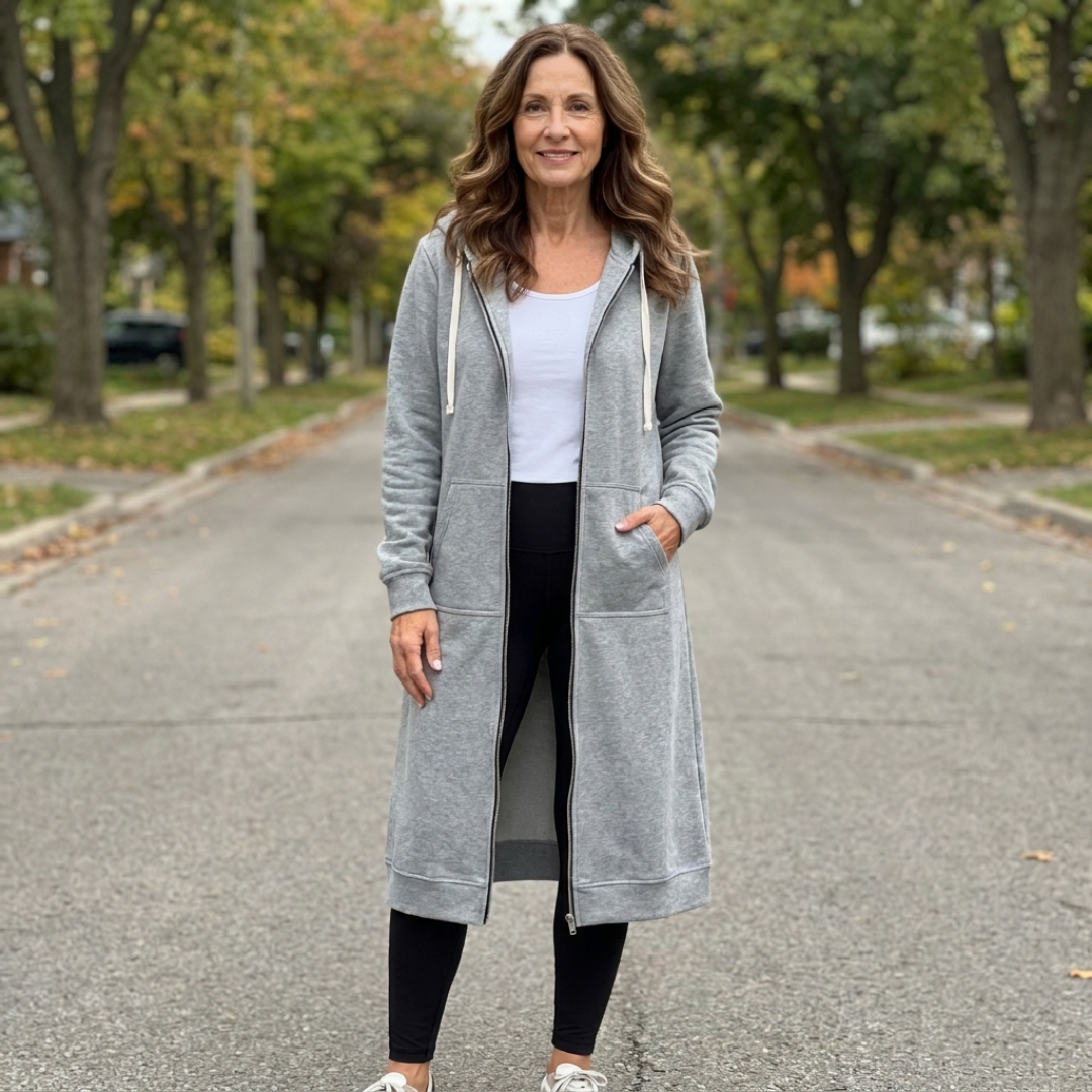 BRIXLEY | Cardigan Lungo con Zip