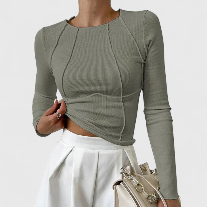 Denise | Top Elegante Casual a Maniche Lunghe