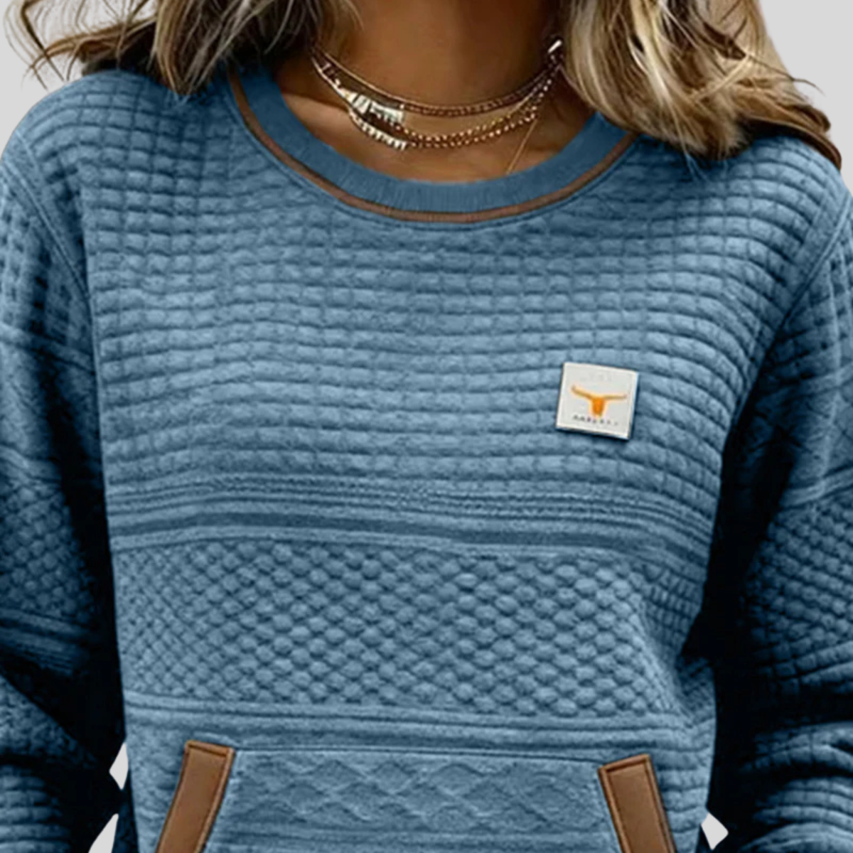 Noelle | Felpa Girocollo Colorblock