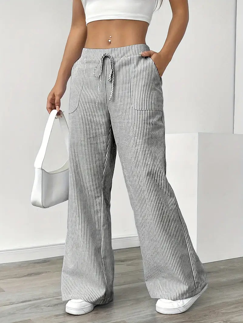 Elise | Pantaloni a Righe Rilassati