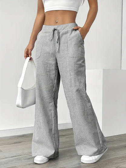 Elise | Pantaloni a Righe Rilassati