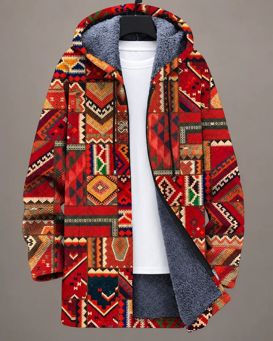 Rosalie | Giacca con Cappuccio Mosaico Heritage
