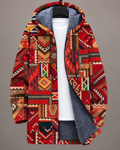 Camille | Giacca con Cappuccio Patchwork Moderno