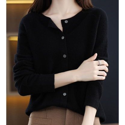 Mercy | Cardigan con Collo Rotondo