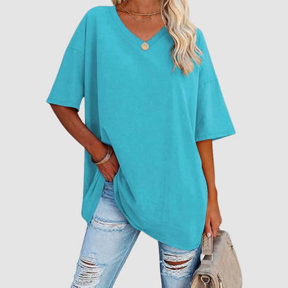 Gabrielle | T-Shirt Elegante con Scollo a V