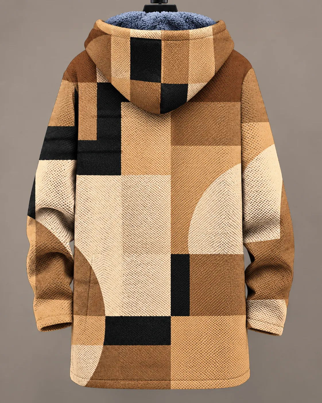 Camille | Giacca con Cappuccio Patchwork Moderno