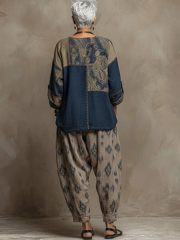 Paloma | Completo Top Paisley e Pantaloni