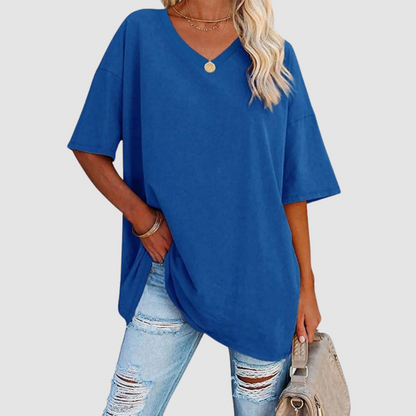 Gabrielle | T-Shirt Elegante con Scollo a V