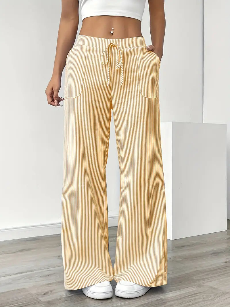 Elise | Pantaloni a Righe Rilassati