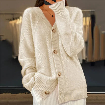 Lena | Cardigan con Bottoni e Maniche Lunghe