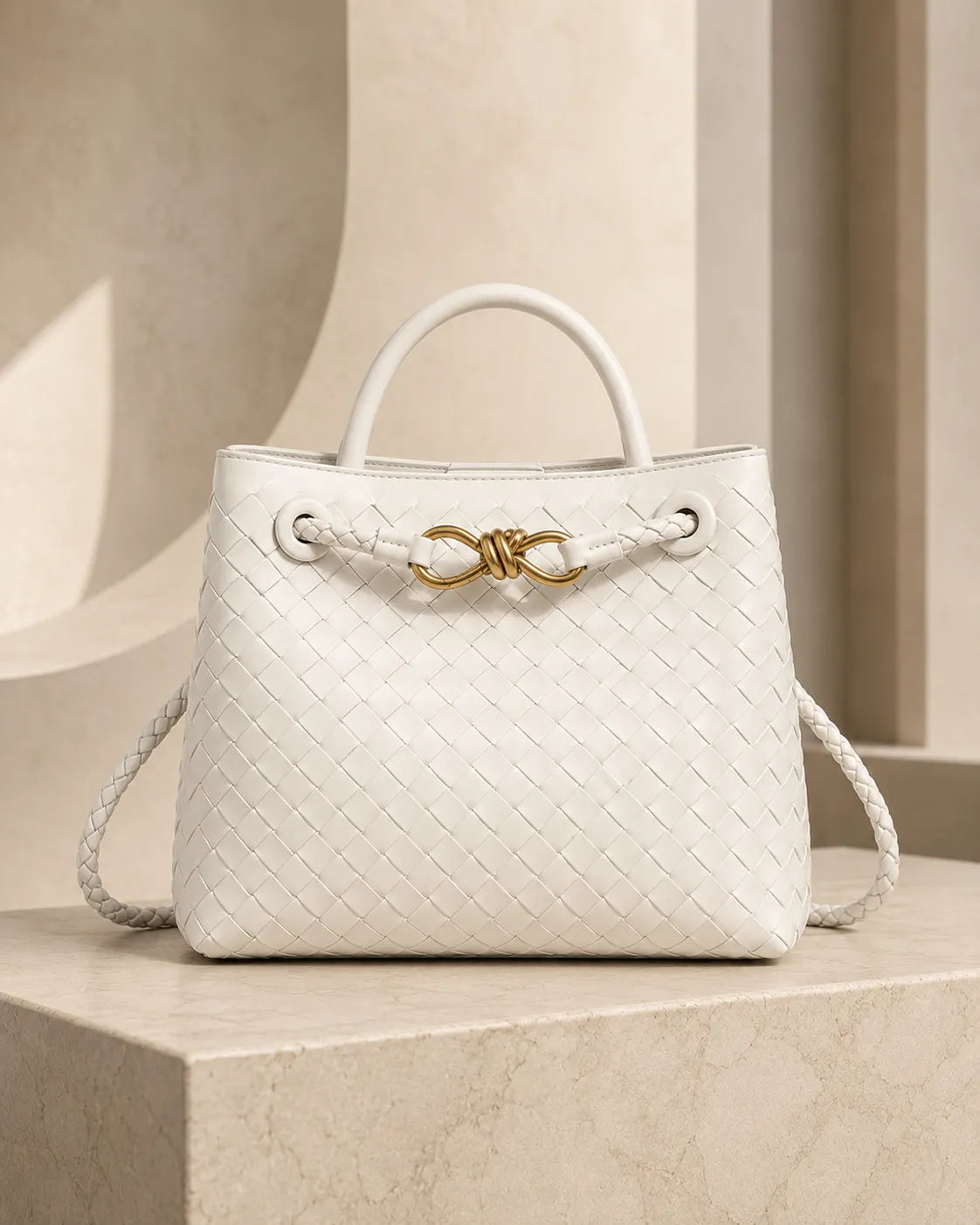Valeria | Borsa Intrecciata con Manico Superiore
