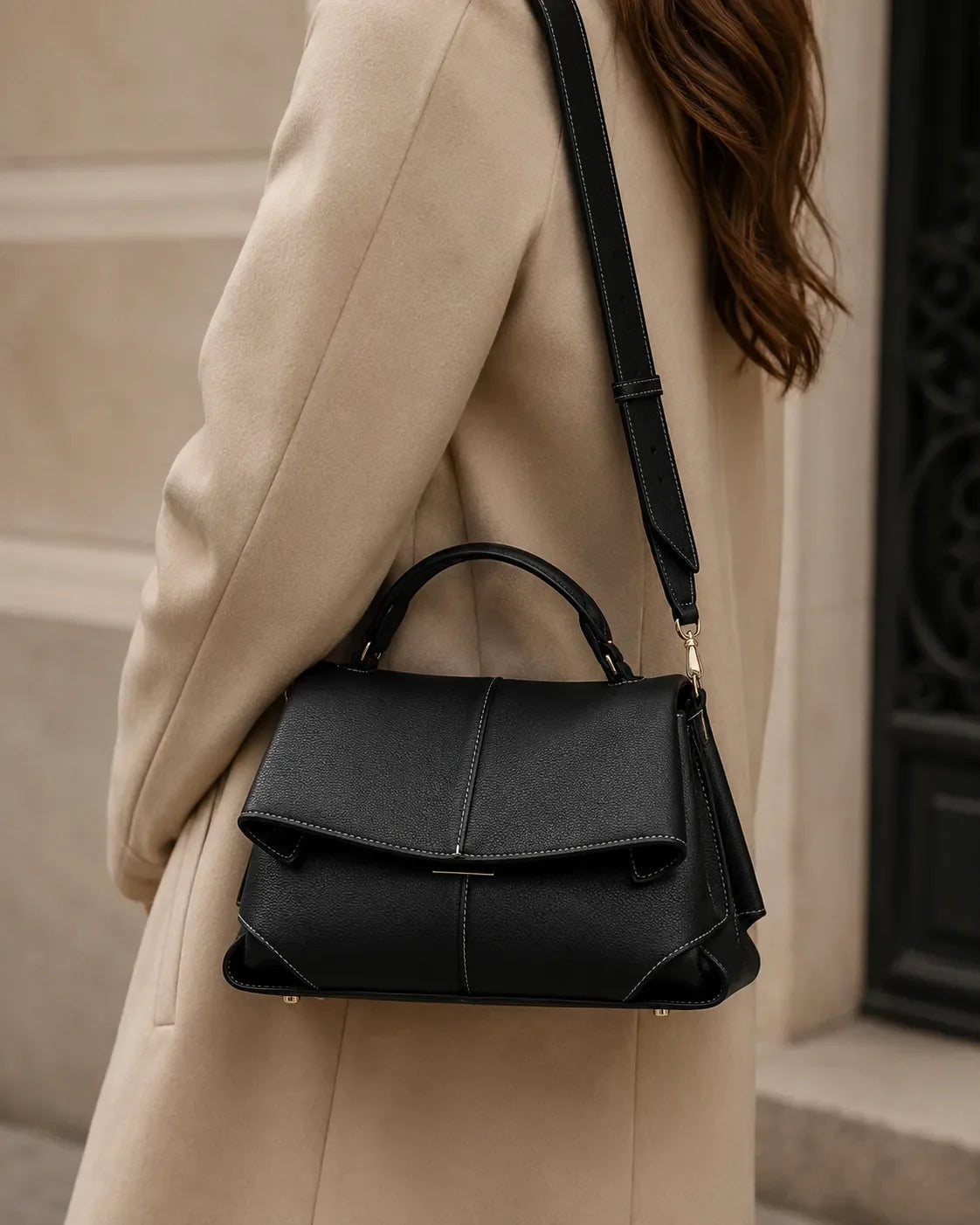 Vivienne | Satchel con Pieghe Scolpite