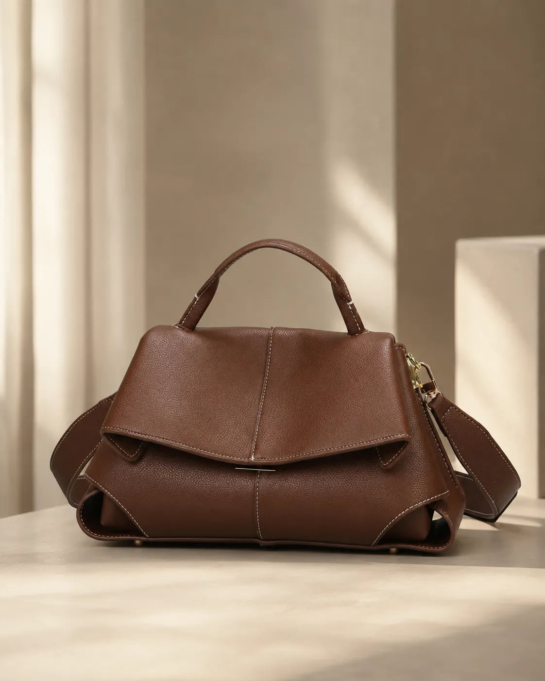 Vivienne | Satchel con Pieghe Scolpite